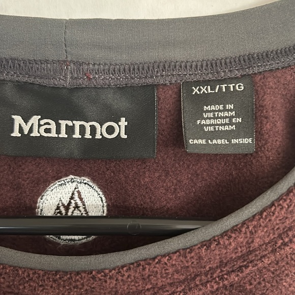 Marmot men’s burgundy sweater size XXL - Picture 4 of 7
